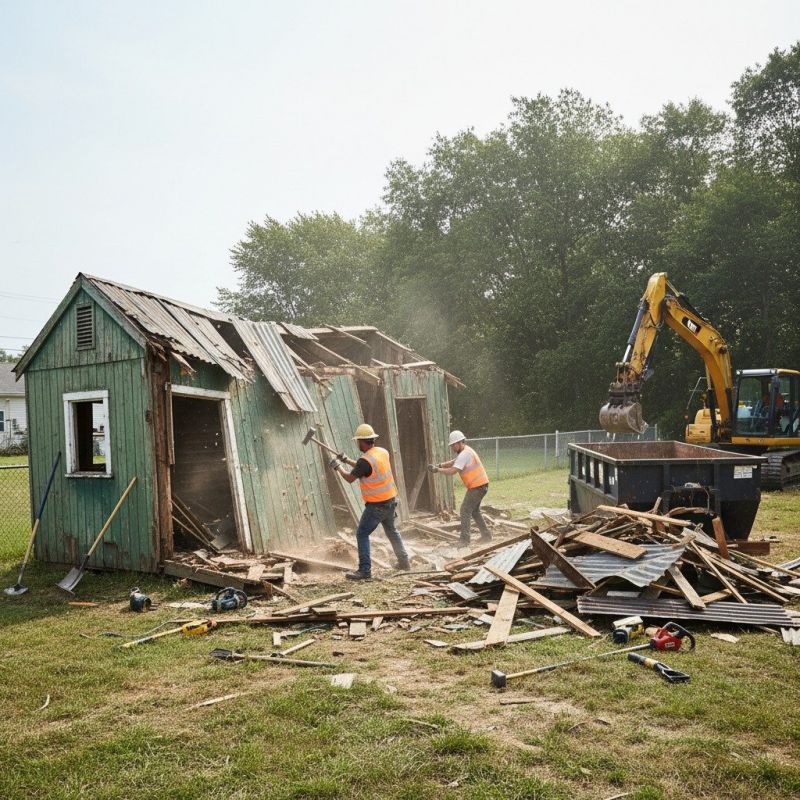 Local Barn Demolition pros at work